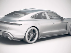 Porsche Taycan 2020 vray 3D Model