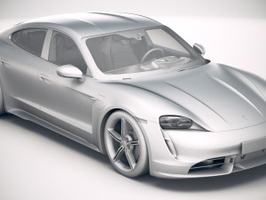 Porsche Taycan 2020 vray 3D मॉडल