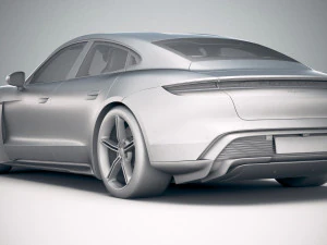 Porsche Taycan 2020 vray 3D Model