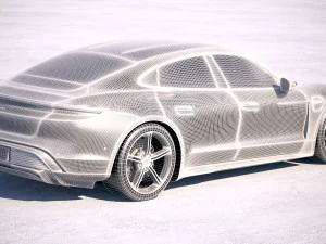 Porsche Taycan 2020 vray 3D Model