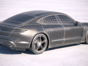 Porsche Taycan 2020 vray 3D मॉडल