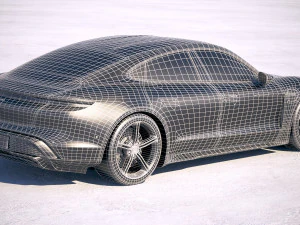 Porsche Taycan 2020 vray 3D Model