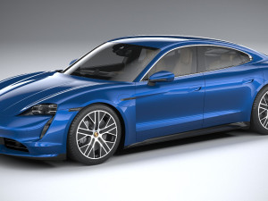 Porsche Taycan Turbo 2020 3D 모델