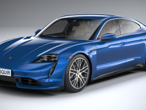 Porsche Taycan Turbo 2020 3D मॉडल