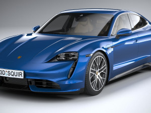 Porsche Taycan Turbo 2020 3D मॉडल