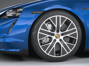 Porsche Taycan Turbo 2020 3D मॉडल