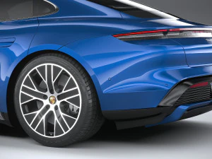 Porsche Taycan Turbo 2020 3D Model