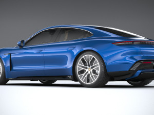Porsche Taycan Turbo 2020 3D मॉडल