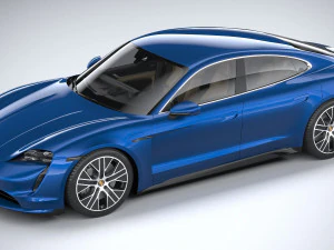 Porsche Taycan Turbo 2020 3D Model