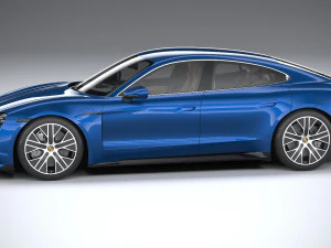 Porsche Taycan Turbo 2020 3D Model