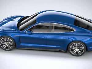 Porsche Taycan Turbo 2020 3D Model