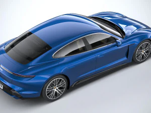 Porsche Taycan Turbo 2020 3D Model