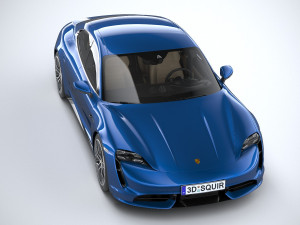 Porsche Taycan Turbo 2020 3D मॉडल
