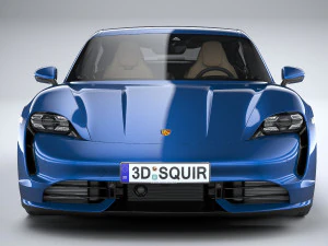 Porsche Taycan Turbo 2020 3D Model