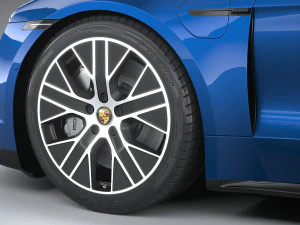Porsche Taycan Turbo 2020 3D Model