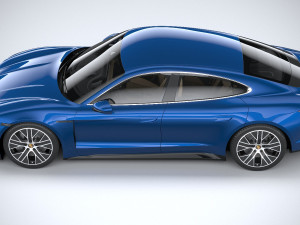 Porsche Taycan Turbo 2020 3D मॉडल