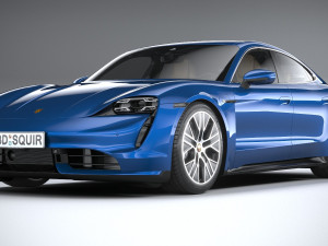 Porsche Taycan Turbo 2020 3D मॉडल