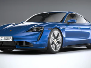 Porsche Taycan Turbo 2020 3D Model