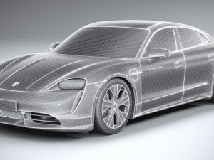 Porsche Taycan Turbo 2020 3D मॉडल