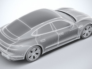 Porsche Taycan Turbo 2020 3D मॉडल