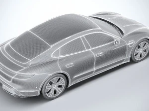 Porsche Taycan Turbo 2020 3D Model