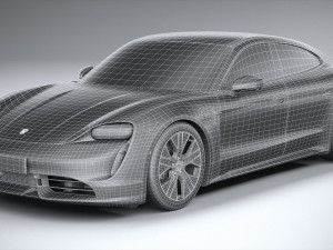 Porsche Taycan Turbo 2020 3D मॉडल