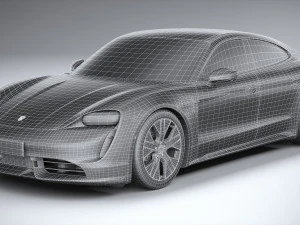 Porsche Taycan Turbo 2020 3D Model
