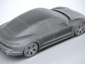 Porsche Taycan Turbo 2020 3D Model