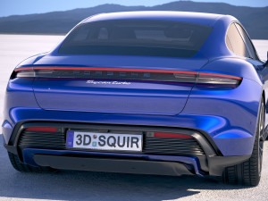 Porsche Taycan Turbo 2020 vray 3D Model