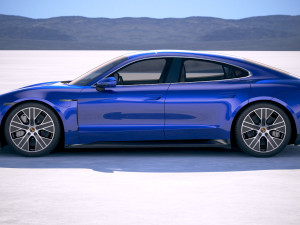 Porsche Taycan Turbo 2020 vray 3D Model