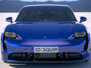 Porsche Taycan Turbo 2020 vray 3D Model