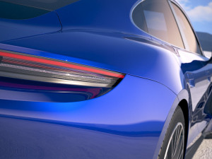 Porsche Taycan Turbo 2020 vray 3D Model