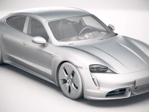 Porsche Taycan Turbo 2020 vray 3D Model