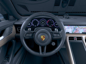 Porsche Taycan Turbo 2020 vray 3D Model
