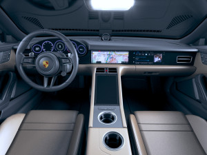 Porsche Taycan Turbo 2020 vray 3D Model