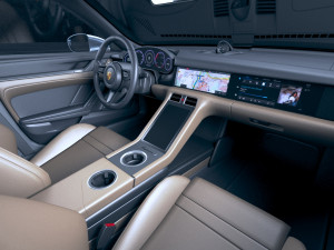 Porsche Taycan Turbo 2020 vray 3D Model