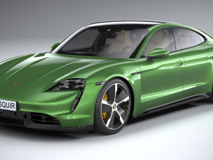 Porsche Taycan Turbo S 2020 3D 模型