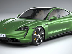 Porsche Taycan Turbo S 2020 3D Model