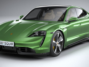 Porsche Taycan Turbo S 2020 3D 模型