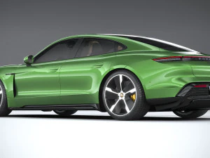 Porsche Taycan Turbo S 2020 3D Model