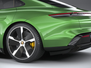 Porsche Taycan Turbo S 2020 3D 模型