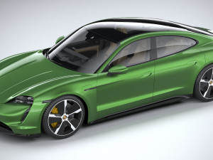 Porsche Taycan Turbo S 2020 3D 模型