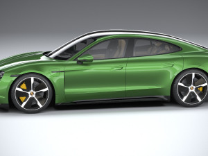 Porsche Taycan Turbo S 2020 3D 模型