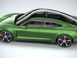 Porsche Taycan Turbo S 2020 3D 模型