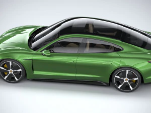 Porsche Taycan Turbo S 2020 3D Model