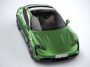 Porsche Taycan Turbo S 2020 3D 模型