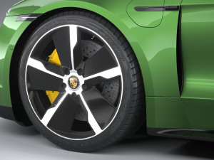 Porsche Taycan Turbo S 2020 3D 模型