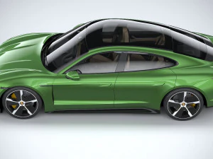 Porsche Taycan Turbo S 2020 3D Model