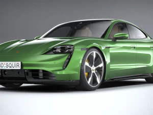 Porsche Taycan Turbo S 2020 3D Model