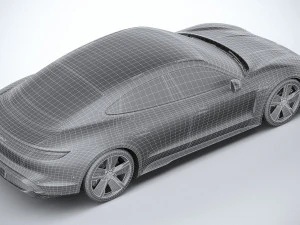 Porsche Taycan Turbo S 2020 3D Model